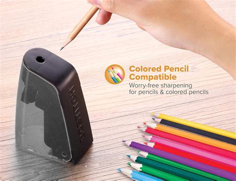 Buy Bostitch Office Battery Pencil Sharpener, Hinged Tray, Colored ...