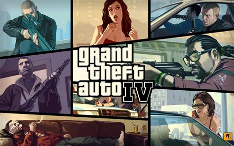 Grand Theft Auto IV HD Wallpaper – Iconic Video Game Art in Stunning Detail