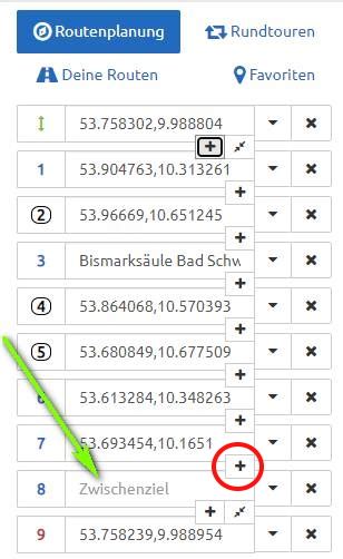 Route ist verschwunden, Wegpunkte sind da. / Route disappeared ...