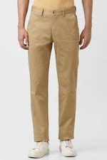 Buy Men Khaki Solid Slim Fit Chino Casual Trousers Online - 886097 ...