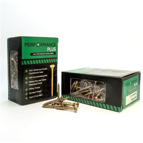 5 x 40mm High Performance Wood Screws Pack of 100 - Essex Board & Timber
