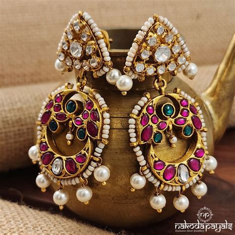 Royal Pearl Drops Chandbali (Ge8747) – Nakoda Payals