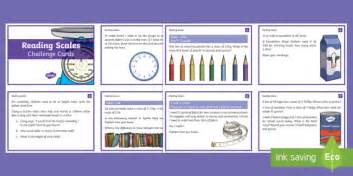 UKS2 Maths Reading Scales Challenge Cards (teacher made)