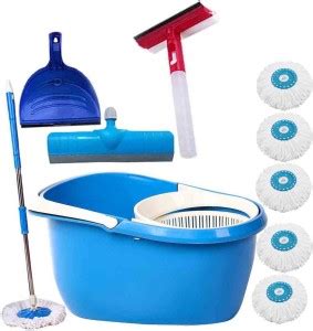 V-MOP UNBREAKABLE BUCKET-2354 Mop Set, Kitchen Wiper, Floor Wiper ...