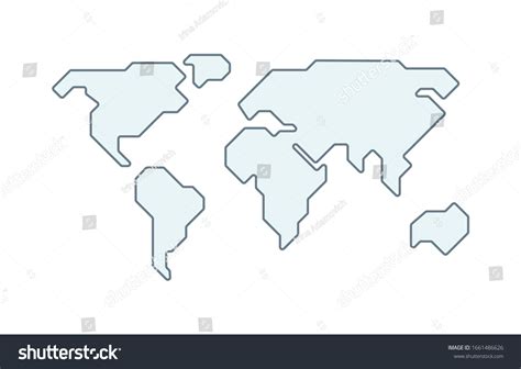 Simple World Map Vector 的图像结果