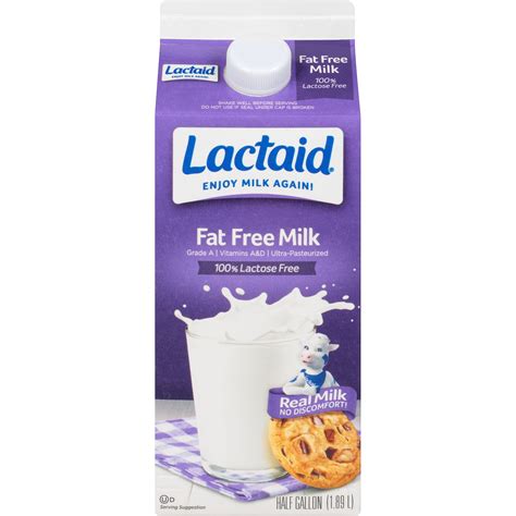 Lactaid Fat Free Milk (California) - Walmart.com - Walmart.com