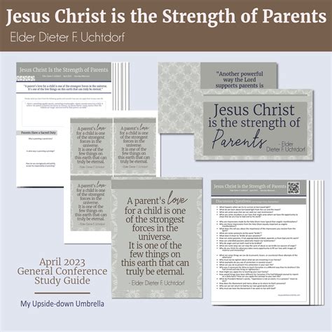 Jesus Christ is the Strength of Parents - Elder Dieter F. Uchtdorf - A ...
