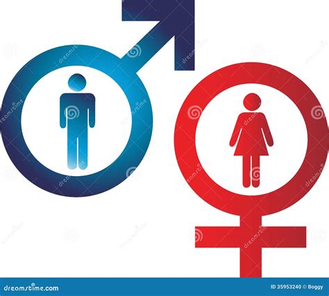 Male female signs stock vector. Illustration of female - 35953240