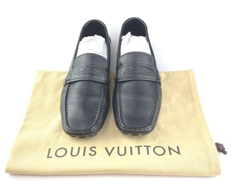 Authentic LOUIS VUITTON Men's Brown Loafers Driving S… - Gem
