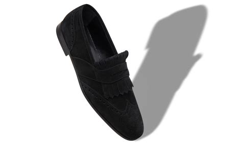 Black Suede Loafers For Men