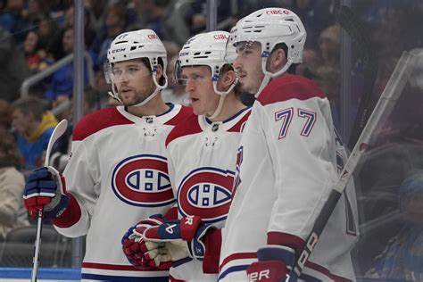 Christian Dvorak has 1st hat trick, Canadiens beat Blues 7-4 | AP News