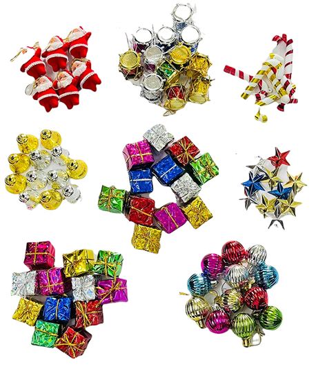 Buy KRIWIN 82 pcs Christmas Tree Decorations for Home (Multi_Small ...