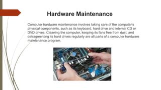 Image result for Computer Maintenance Hardware and Software