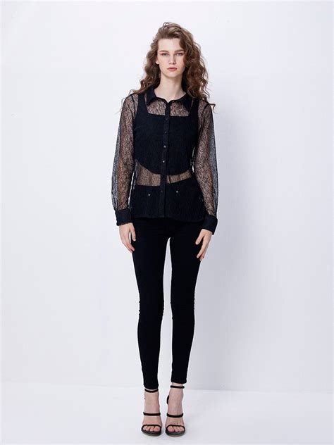Black Lace Shirt