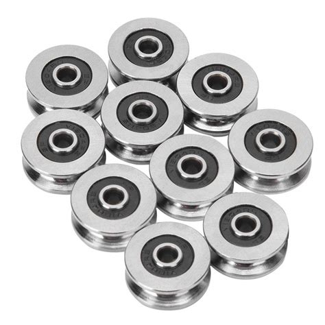V Groove Ball Bearing 10pcs V1804 Track Roller Bearing Guide ...