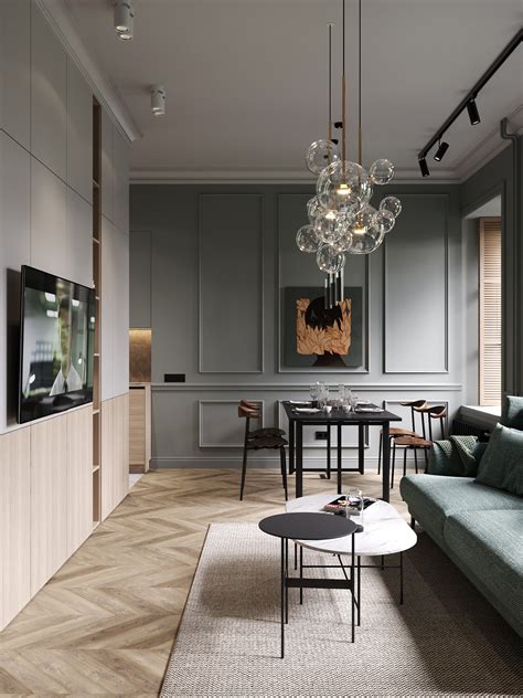 俄罗斯74平米斯堪的纳维亚风格公寓设计 - 设计之家