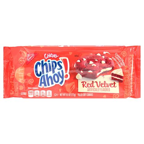 Chips Ahoy! Cookies, Filled Soft, Red Velvet