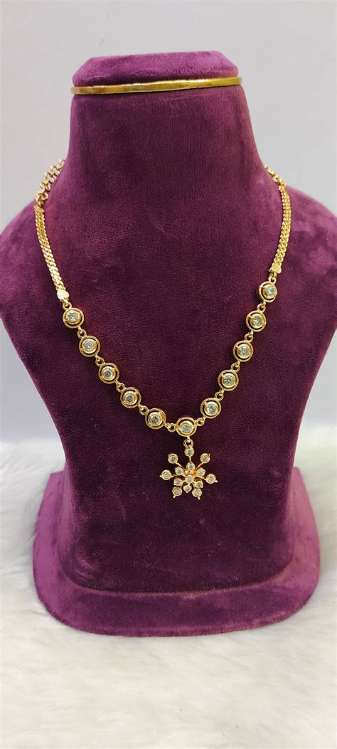 Pure panchaloham dimond look necklace – Paanchajanya Jewels