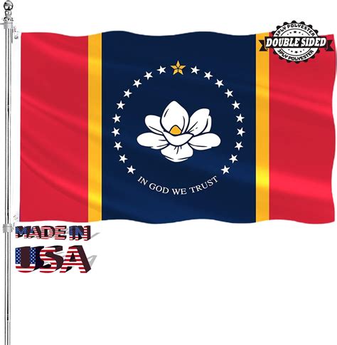 Snapklik.com : New Mississippi State Flag 3x5 Double Sided Outdoor ...