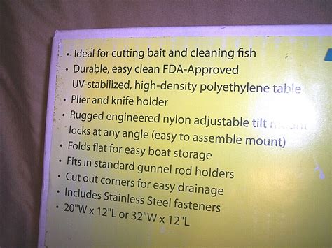 Taco Marine Gunnel Mount Filet Table Fish Cleaning | Ubuy India