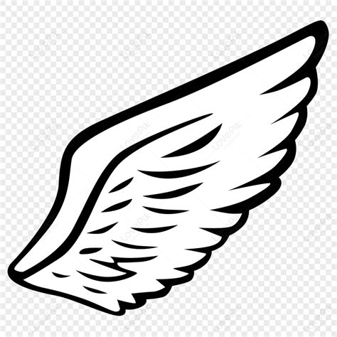 One Side Wing Clip Art Cute Wings Wing Cartoon Wings, Clip, Decoration ...