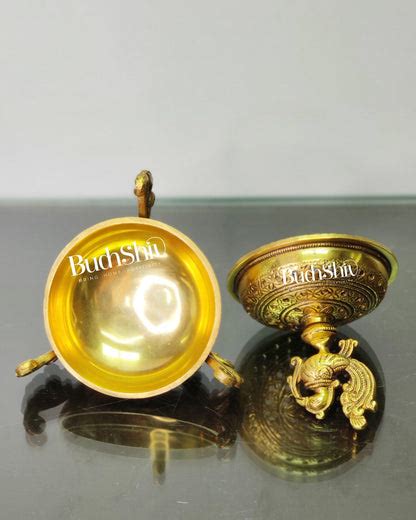 Brass Peacock Dhoop Dhani Loban Burner 7 Inch | Budhshiv.com
