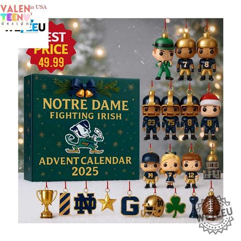 Notre Dame Fighting Irish Advent Calendar - Valenteenodesign