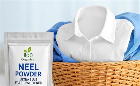 JOrganics Neel Powder Blue Natural Fabric Whitener for White and ...