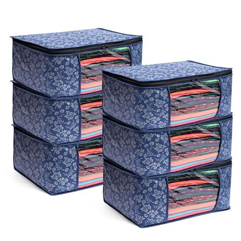 TEKCOOL Saree Covers with Zip Non-Woven Printed Saree Cover/Saree ...