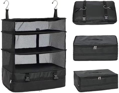 Ndola Portable Hanging Travel Shelves Packing Cubes For Suitcases ...