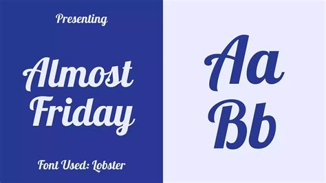 Almost Friday Font Download Free | Free Fonts Lab