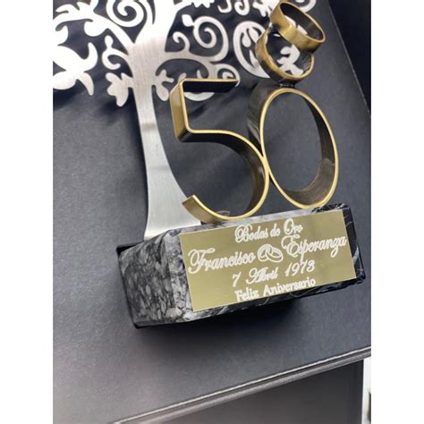 Regalo 50 aniversario bodas de oro personalizado