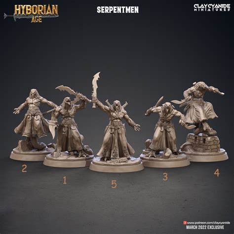 Yuan-ti Abomination Pureblood, Serpentfolk, Serpent-men | 3 Sizes ...