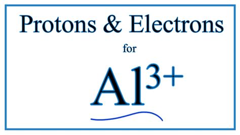 How to find Protons & Electrons for the Aluminum ion (Al 3+) - YouTube
