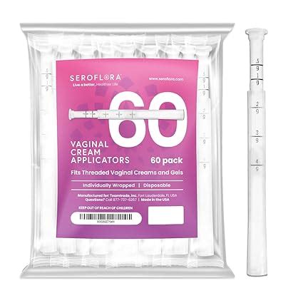 Seroflora Disposable Vaginal Cream Applicators - Fits Premarin, Estrace ...