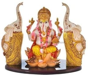 soni craft Marble Dust Handmade Ganesh Ji With Elephant Statue I Unique ...