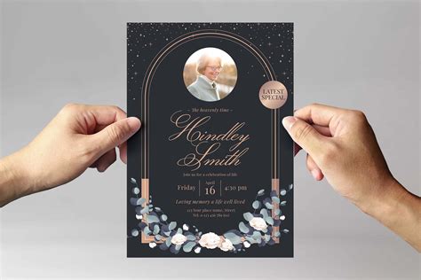 Elegant Funeral Program Template [PSD, AI, Vector] - BrandPacks