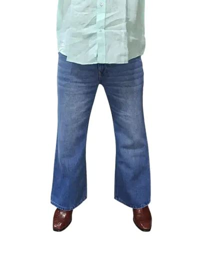 Buy Extreme Wide Flare Bootcut Jeans In Vintage Ice Blue Wash online at ...