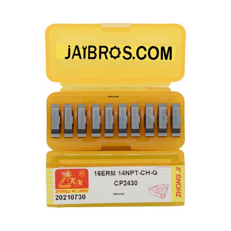 16 ER/IR 14NPT CRM Inserts Pack of 10 | Jaibros