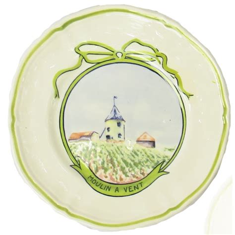 Midcentury Longchamp French Wine Region Plates, Set of 5 | Chairish