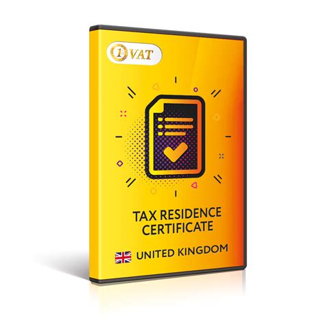 Tax Residence Certificate - UK - First VAT | All VAT services at one place