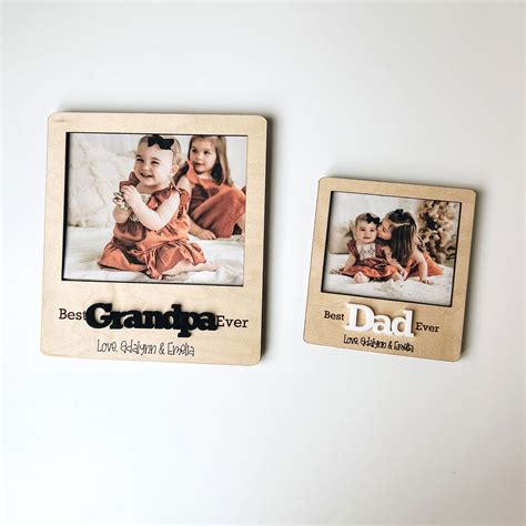 Customizable Polaroid Style Fathers Day Picture Frame (Set of 2 ...
