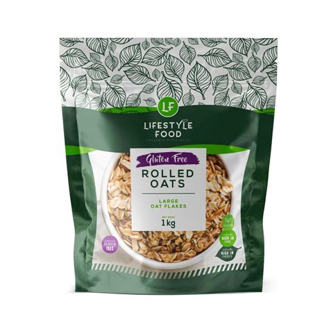 Gluten Free Rolled Oats Large Flakes Value Pack - 1kg - Lifestyle Foods