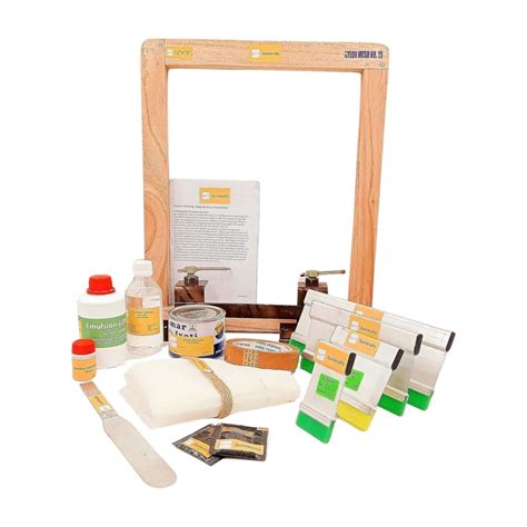 Buy sumikrafts screen printing kit: PVC Silver Ink 250gm+double hinge ...