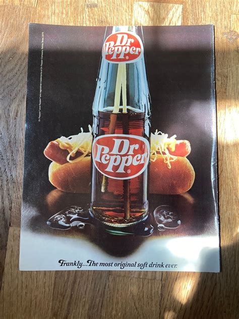 Vintage 1975 Dr. Pepper Advertisement - Etsy