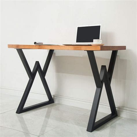 SSS Furniture Metal Furniture Table Legs Desk Leg H28 x W20 Inch Black ...