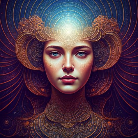 Goddess of the Universe in Cosmic Digital Art - AI Art
