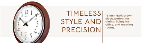 President Wooden Analog Wall Clock