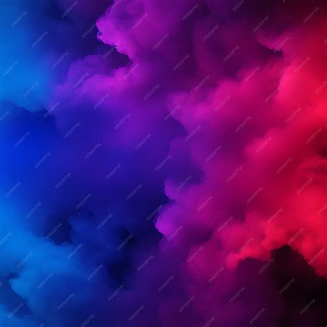 Premium Photo | Dramatic smoke and fog in contrasting vivid red blue ...