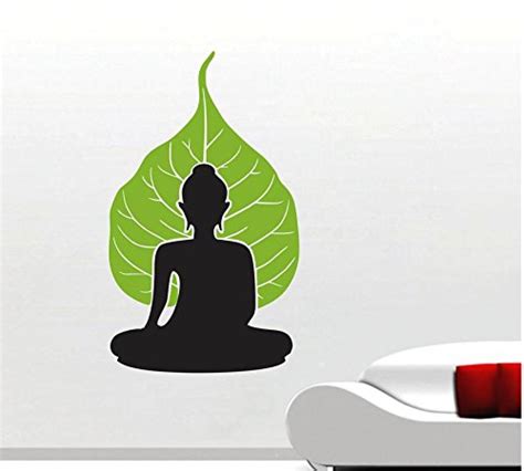 Decor Kafe 'Buddha with Leaf' Wall Sticker (Vinyl, 50 cm x 83 cm ...